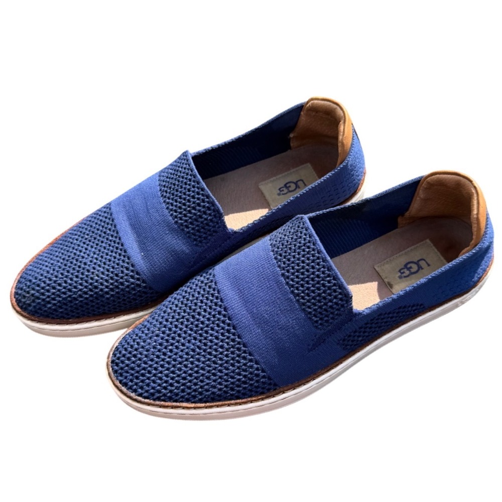 UGG Sammy Knit Slip On Sneakers Blue Loafers Womens 8.5